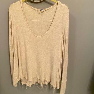 Free people cream colored top